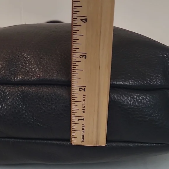 Pietro Alessandro Black Leather Satchel w/ Crossbody Strap Original Brooklyn Bag - Picture 12 of 15